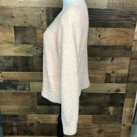 Sanctuary Teddy Sweater Pullover Crew Neck Long Sleeves Pink Large - Picture 10 of 14